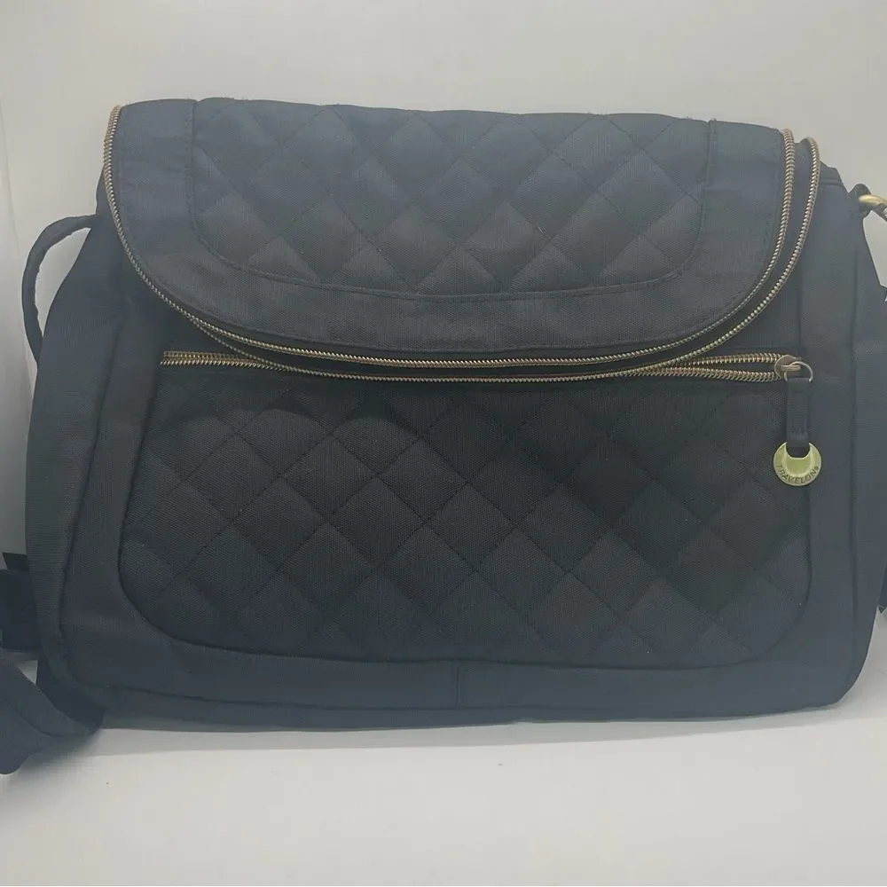Travelon Quilted Black Crossbody Bag